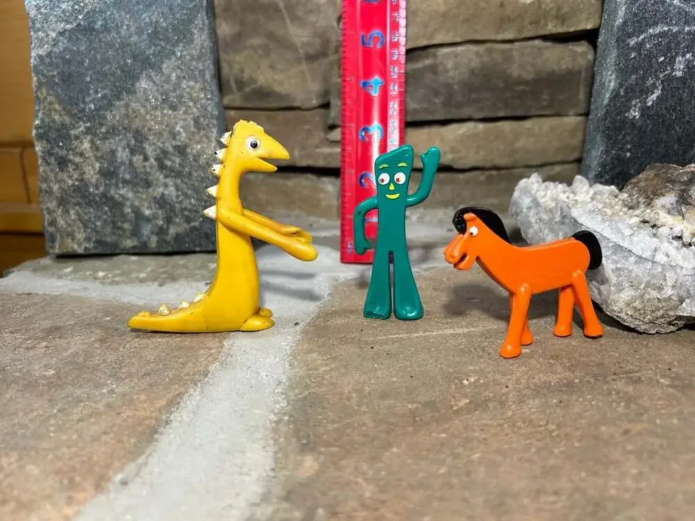 Vintage 60’s Gumby , Pringle And Pokey rubber figures READ
